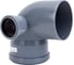 Универсальный отвод VALFEX 110/50x87.5, левый-правый, внутренняя канализация 23123150 1
