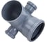 Универсальный отвод VALFEX 110/50x87.5, левый-правый, внутренняя канализация 23123150 3