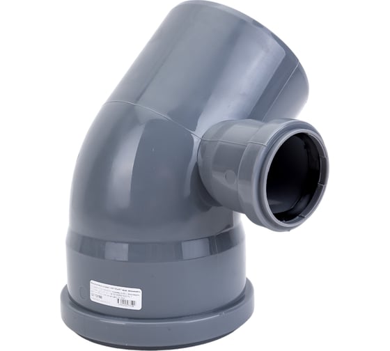 Универсальный отвод VALFEX 110/50x45, правый, внутренняя канализация 23112150