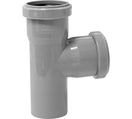 Тройник VALFEX 87.5 градусов, 50-50, внутренняя канализация 24050050