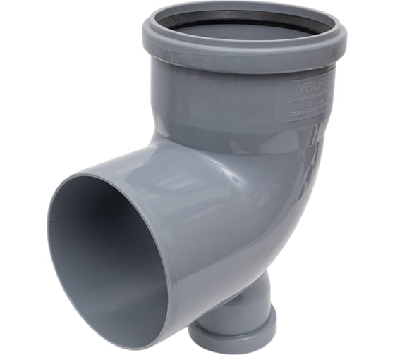 Универсальный отвод VALFEX 110/50x87.5, фронт-тыл, внутренняя канализация 23124150