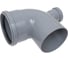 Универсальный отвод VALFEX 110/50x87.5, фронт-тыл, внутренняя канализация 23124150 4