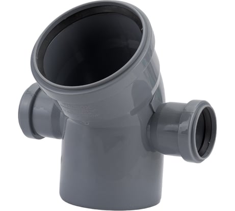 Универсальный отвод VALFEX 110/50x45, левый-правый, внутренняя канализация 23113150