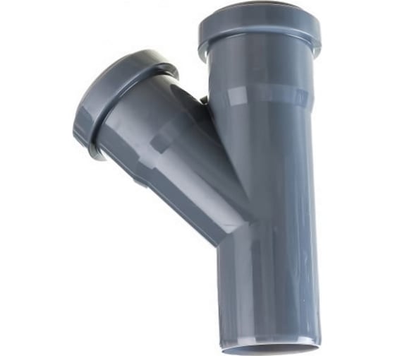 Тройник VALFEX 45 градусов, 50-50, внутренняя канализация 22050050