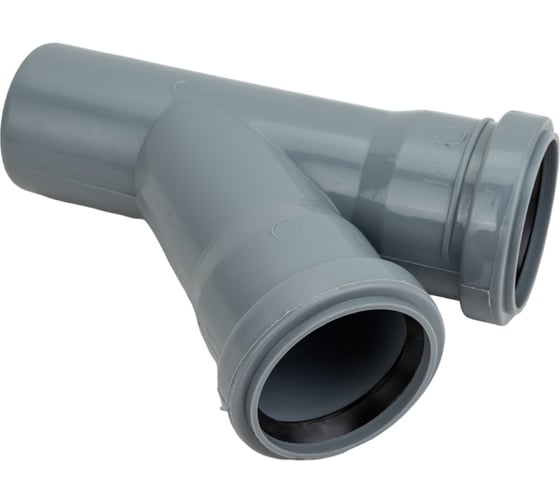 Тройник VALFEX 45 градусов, 50-50, внутренняя канализация 22050050