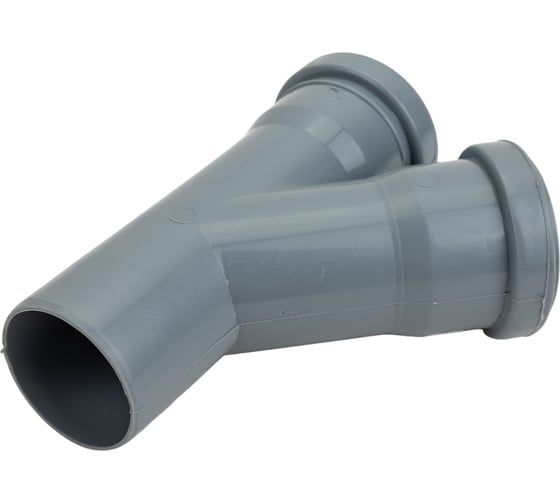 Тройник VALFEX 45 градусов, 50-50, внутренняя канализация 22050050