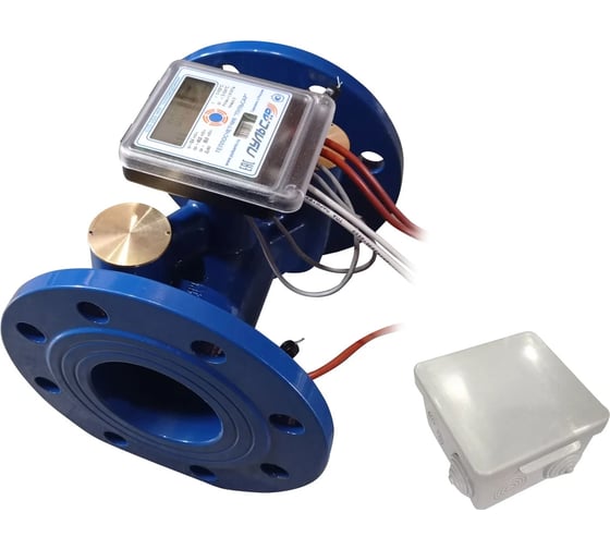 Теплосчётчик ультразвуковой Пульсар Ду32; qp=6м3/час; 2 расходомера; расстояние между расходомерами не более 1,5м; Tmax=105С; 2 датчика давления G1/2; RS485; 2 импульсных входа; МПИ 6лет Н00020525