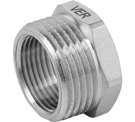 Футорка никелированная VIEIR 3/4 ВР x 2 НР, 5 шт. BXHFN84 (Y)