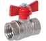 Кран шаровой ГАЛЛОП 1/2'' вн/вн бабочка 11б27п1 стандарт 230 никель PN40 540236 1