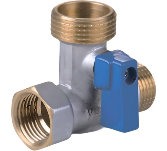Кран трехпроходной VIEIR 1/2"x3/4"x1/2" VER343 (Y)