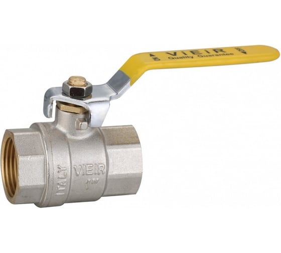 Кран газовый VIEIR 3/4", внутренняя резьба, ручка-рычаг VRQ212-02 (Y)