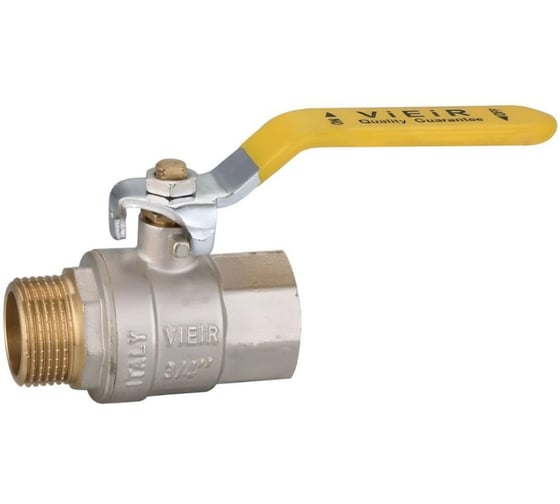Кран газовый VIEIR 3/4", внутренняя-наружная резьба, ручка-рычаг VRQ213-02 (Y)