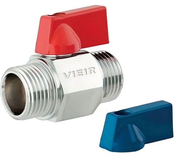 Кран мини VIEIR 1/2", штуцер-штуцер VRHH3 (Y)