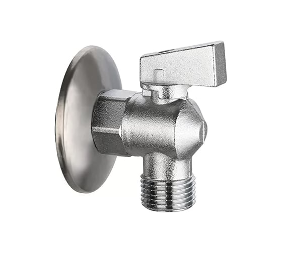 Кран угловой для стиральных и посудомоечных машин VIEIR 1/2"x3/4", матовый VER34 (Y)