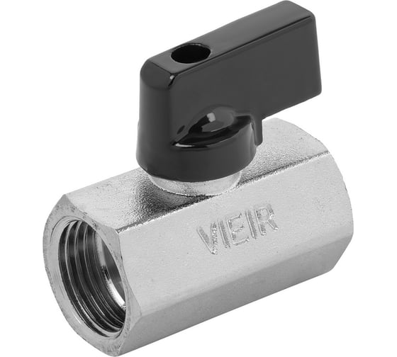 Кран мини VIEIR 1/2", гайка-гайка, матовый VR170 (Y)