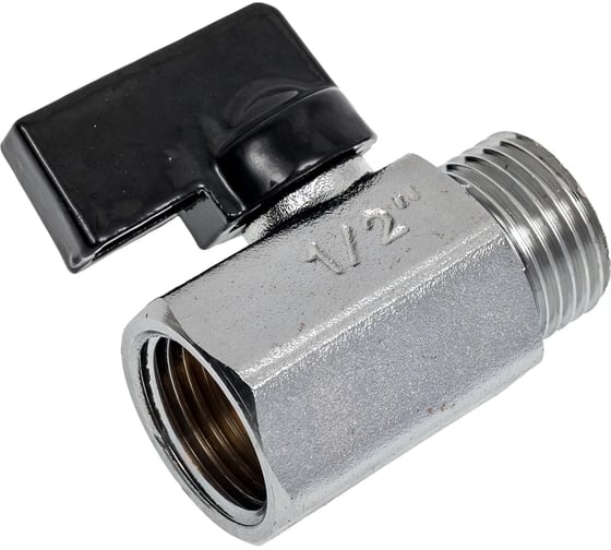 Кран мини VIEIR 1/2", гайка-штуцер, матовый VR171 (Y)
