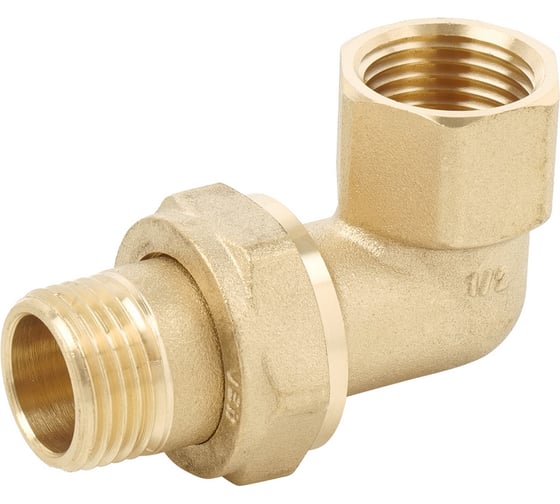 Американка угловая латунная ViEiR 1/2 гайка × 1/2 штуцер HJL33