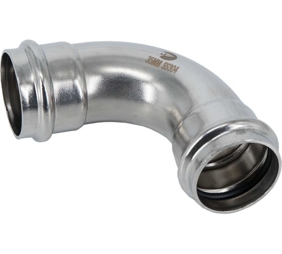 Пресс-отвод однораструбный нержавеющий, AISI304 35mm, CF8, PN16, NEWKEY NK-FEPE35/4