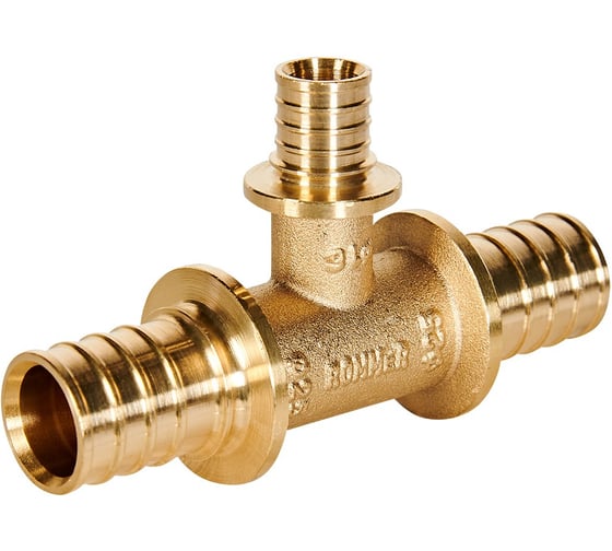 Тройник переходной ROMMER 25x16x25 аксиальный для труб PEX RFA-0014-251625 RG009366LR6OP2