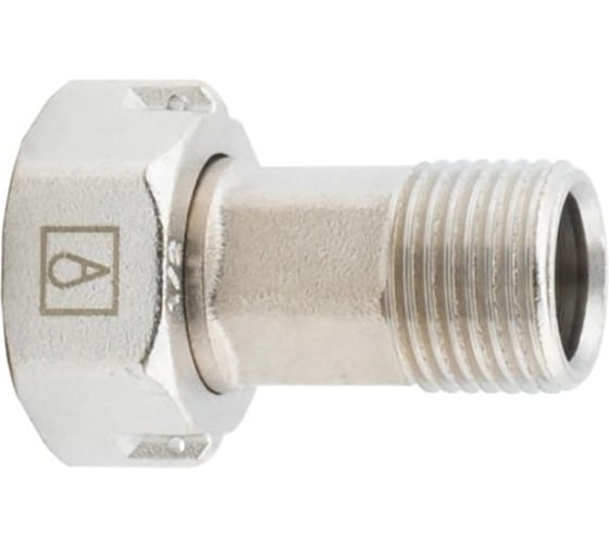 Американка сгон с накидной гайкой ALATO 1/2x3/4 НР-ВР, латунь никелированная 0135-1515