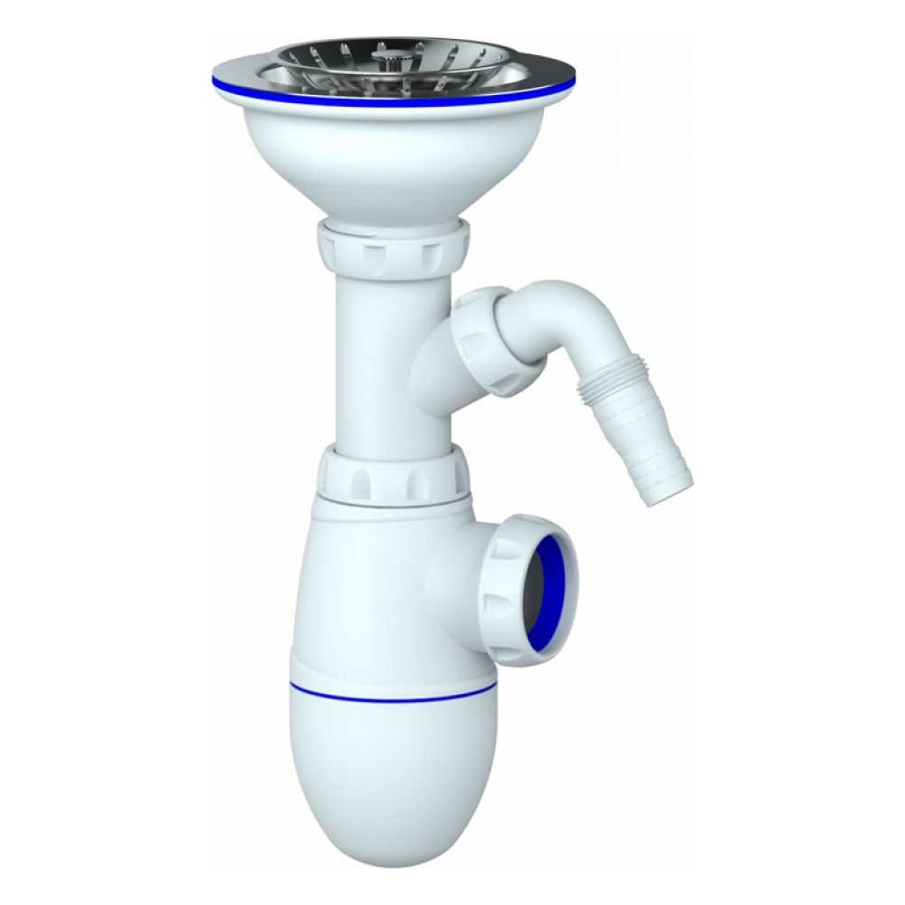 Сифон B432V Unicorn 3 1/2х40 с носиком, винт, шток, ручка - латунь ...