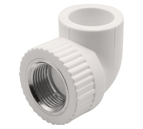 Уголок GIBAX полипропилен, 25x3/4" ВР, белый, 2 шт. PPL16-03041