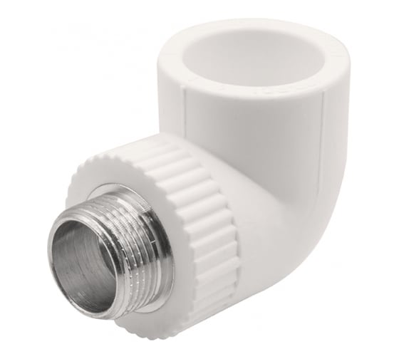 Уголок GIBAX полипропилен, 32x3/4" НР, белый, 2 шт. PPL16-05052 1