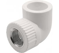 Уголок GIBAX полипропилен, 25x1/2" ВР, белый, 5 шт. PPL16-03031