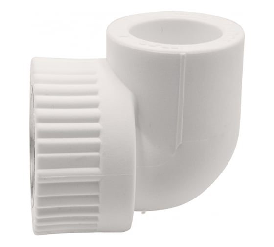 Уголок GIBAX полипропилен, 25x1/2" ВР, белый, 5 шт. PPL16-03031