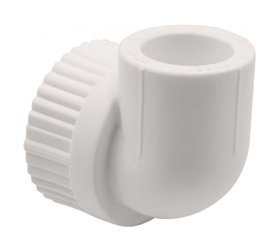 Уголок GIBAX полипропилен, 25x1/2" ВР, белый, 5 шт. PPL16-03031