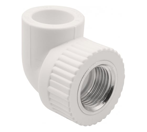 Уголок GIBAX полипропилен, 25x1/2" ВР, белый, 5 шт. PPL16-03031