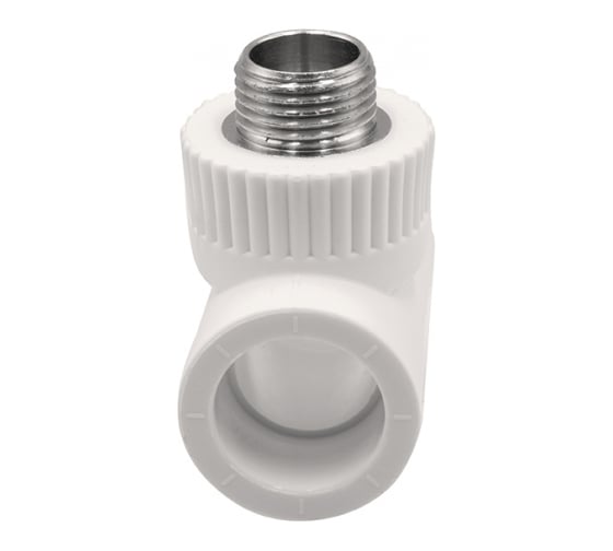 Тройник GIBAX полипропилен, 25x1/2" НР, белый, 4 шт. PPL07-03032