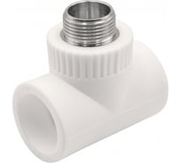 Тройник GIBAX полипропилен, 32x3/4" НР, белый, 2 шт. PPL07-05052