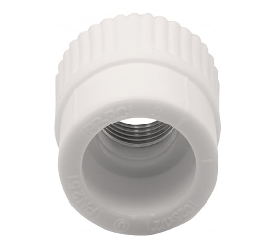 Муфта GIBAX полипропилен, 25x1/2" ВР, белая, 4 шт. PPL03-03031
