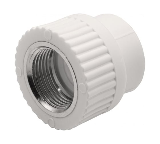Муфта GIBAX полипропилен, 25x3/4" ВР, белая, 4 шт. PPL03-03041