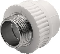 Муфта GIBAX полипропилен, 32x1" НР, белая, 2 шт. PPL03-05054