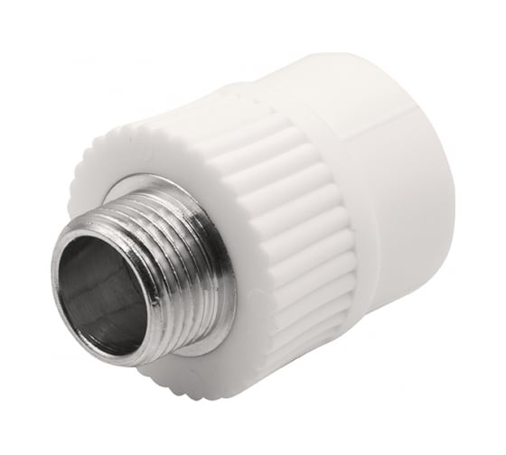 Муфта GIBAX полипропилен, 25x1/2" НР, белая, 4 шт. PPL03-03032