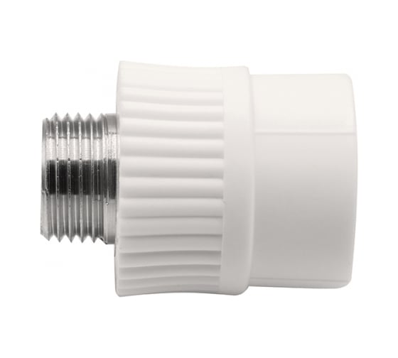Муфта GIBAX полипропилен, 25x1/2" НР, белая, 4 шт. PPL03-03032