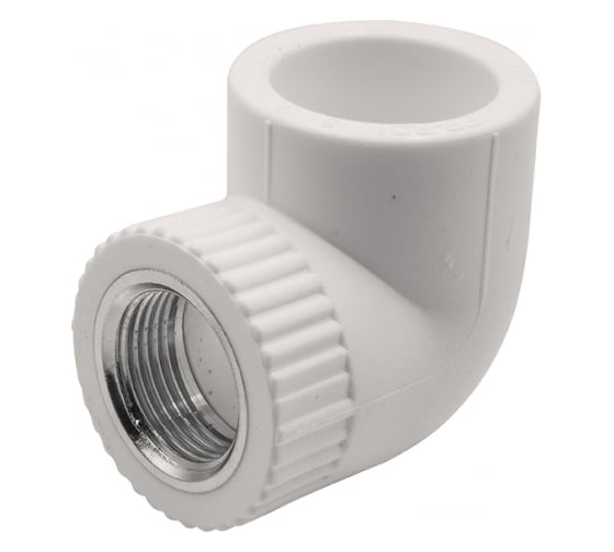 Уголок GIBAX полипропилен, 32x3/4" ВР, белый, 2 шт. PPL16-05051
