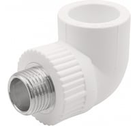 Уголок GIBAX полипропилен, 25x1/2" НР, белый, 5 шт. PPL16-03032