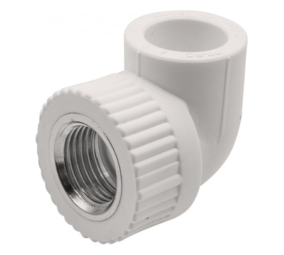 Уголок GIBAX полипропилен, 20x1/2" ВР, белый, 5 шт. PPL16-02031 1