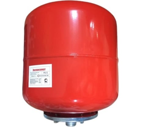 Расширительный бак Сармат экспанзомат РБ 12/1" красный УТ-00011019
