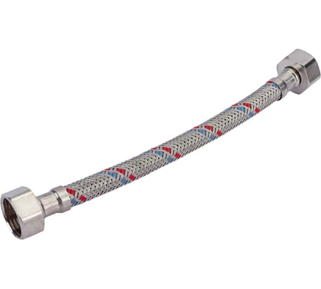 Гибкая подводка для воды Gigant с оплеткой из нержавеющей стали, 1/2"х20 см, г/г P-20-GG