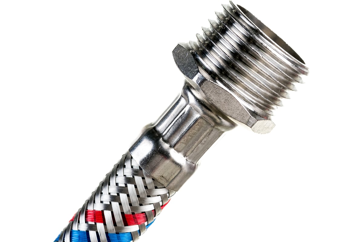 Гибкая подводка для воды Gigant с оплеткой из нержавеющей стали, 1/2 ...