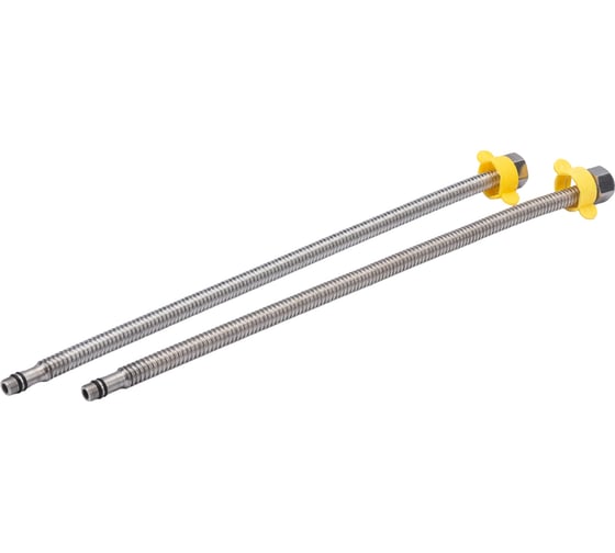 Гибкая сильфонная подводка для смесителя Kopfgescheit 1/2"хM10, 40 см KG-A374 комплект из двух штук KG-A374х2