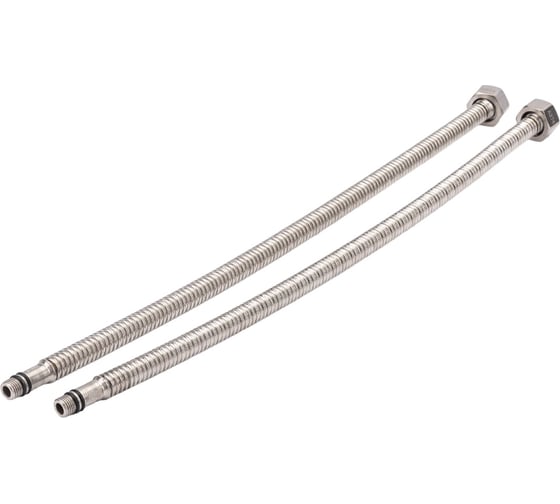 Гибкая сильфонная подводка для смесителя Kopfgescheit 1/2"хM10, 40 см KG-A374 комплект из двух штук KG-A374х2
