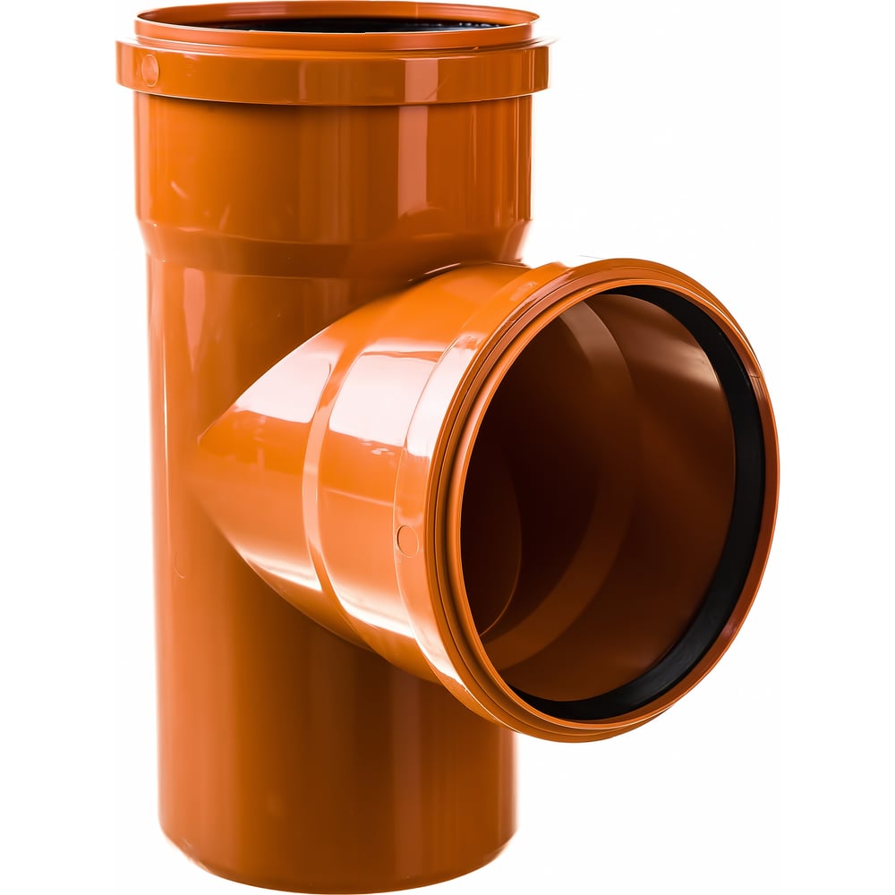 Тройник РемоКолор наружная канализация, рыжий, 110 мм 139-320 ...