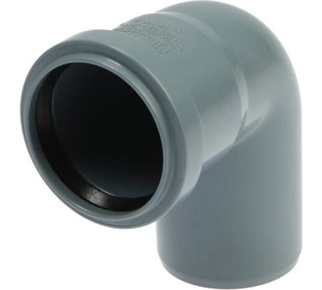 Отвод РемоКолор внутренняя канализация, серый, 110 мм 141-127