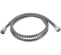 Душевой шланг Zein Z01PB, 150 см, с пластиковой конусообразной гайкой, ПВХ, черный 5482394