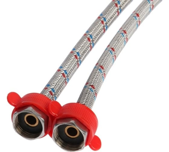 Подводка для смесителя Zein гайка 1/2", штуцер М10, 120 см, ключ для монтажа, набор 2 шт 6947359